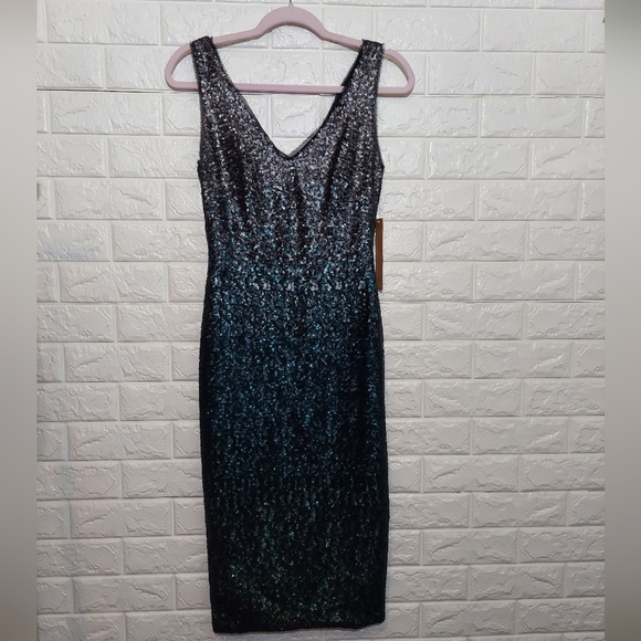 Rachel Roy Sequin Ombre Dress Size 0 NEW - Picture 3 of 14